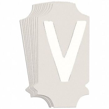 BRADY Numbers and Letters Labels PK 10, 800N64
