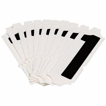 BRADY Numbers and Letters Labels PK 10, 800N71