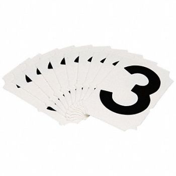 BRADY Numbers and Letters Labels PK 10, 800N73