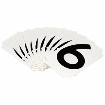 BRADY Numbers and Letters Labels PK 10, 800N76