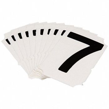 BRADY Numbers and Letters Labels PK 10, 800N77