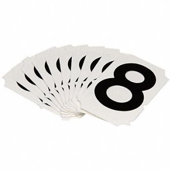 BRADY Numbers and Letters Labels PK 10, 800N78