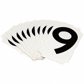 BRADY Numbers and Letters Labels PK 10, 800N79
