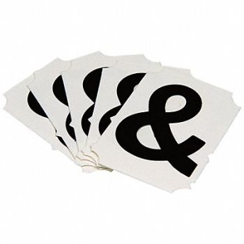 BRADY Numbers and Letters Labels PK 10, 800N69