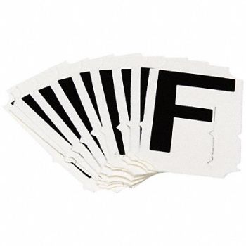 BRADY Numbers and Letters Labels PK 10, 800N86