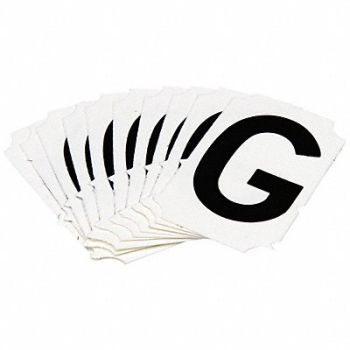 BRADY Numbers and Letters Labels PK 10, 800N87