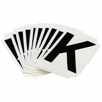 BRADY Numbers and Letters Labels PK 10, 800N91