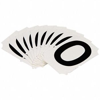 BRADY Numbers and Letters Labels PK 10, 800N95