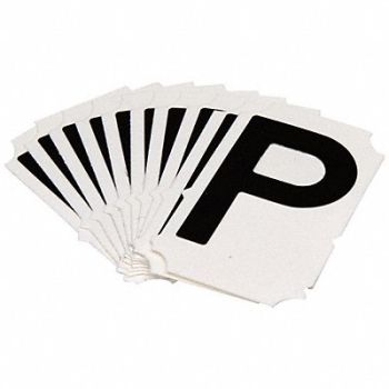 BRADY Numbers and Letters Labels PK 10, 800N96