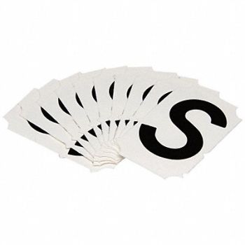 BRADY Numbers and Letters Labels PK 10, 800NA0