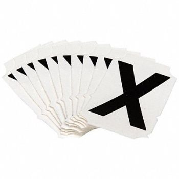 BRADY Numbers and Letters Labels PK 10, 800NA5