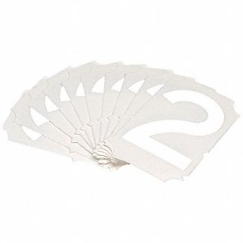 BRADY Numbers and Letters Labels PK 10, 800NC0