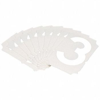 BRADY Numbers and Letters Labels PK 10, 800NC1