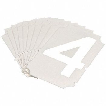 BRADY Numbers and Letters Labels PK 10, 800NC2