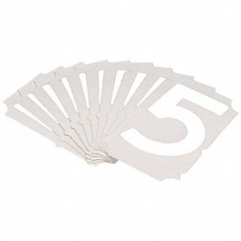 BRADY Numbers and Letters Labels PK 10, 800NC3