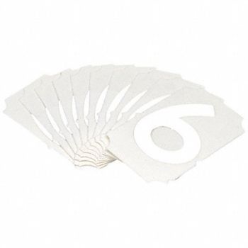 BRADY Numbers and Letters Labels PK 10, 800NC4