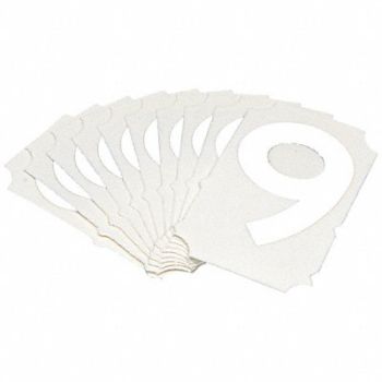 BRADY Numbers and Letters Labels PK 10, 800NC7