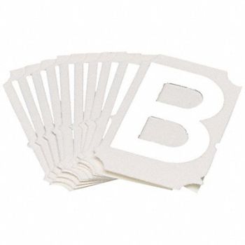 BRADY Numbers and Letters Labels PK 10, 800NC9
