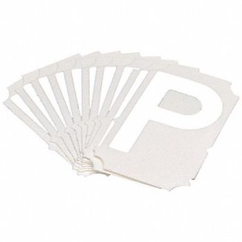 BRADY Numbers and Letters Labels PK 10, 800ND6