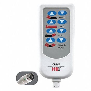 CREST HEALTHCARE SUPPLY Bed Control HD2 For NOA 8-Pin Din, 508K88