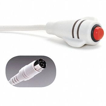 CREST HEALTHCARE SUPPLY Call Cord Jeron 8-Pin Din White 7 ft., 508M37