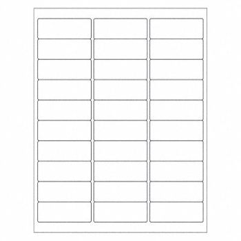 TAPE LOGIC Laser Label Removable 2 5/8x1 PK3000, 51DJ31