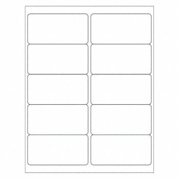 TAPE LOGIC Laser Label Removable 4x2 PK1000, 51DJ35