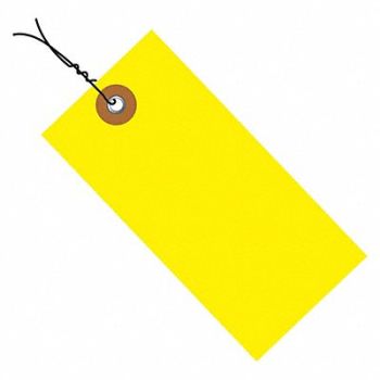 TYVEK Wird Shpng Tag 4-3/4 x2-3/8 Yllw PK100, 50AG52