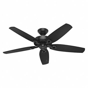 HUNTER Ceiling Fan 52 Matte Black ETL Damp, 50AH37