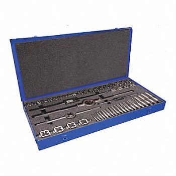 CLE-LINE Tap/Die Set 44pc UNC UF UNS, 50CA76