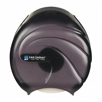 SAN JAMAR Jumbo Single Roll Tissue Dispense 9 Bk, 50CR72
