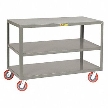 LITTLE GIANT Mobile Tables 3-Shelf 3600 lb 24 x 36, 50DE44