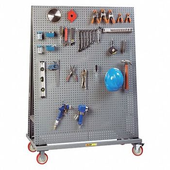 LITTLE GIANT Mobile Pegboard A-Frame Double 24x48x60, 50DF23