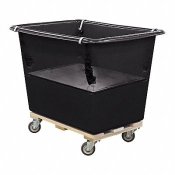 ROYAL BASKET TRUCKS Poly Spring Lift 12 Bu Black, 50ER20