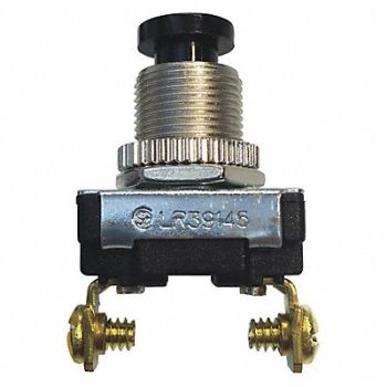 GARDNER BENDER Switch Push On/Off SPST 6A 120VAC, 50HY34