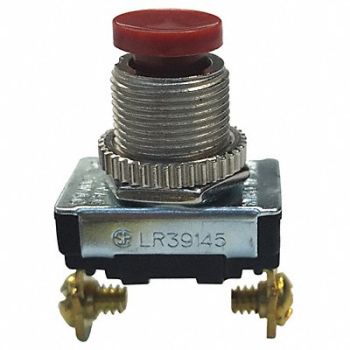 GARDNER BENDER Switch Push On/Off SPST 3A 120VAC, 50HY35