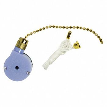 GARDNER BENDER Pull Switch Brass SPDT, 50HY44