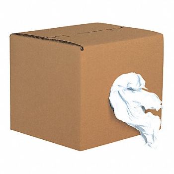 PARTNERS BRAND Box of Rags Reclaimed White Knit PK70, 50KY37