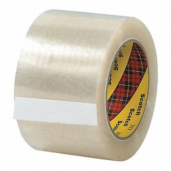 SCOTCH Carton Sealing Tape 3x110 yd. Clear PK6, 50LC84
