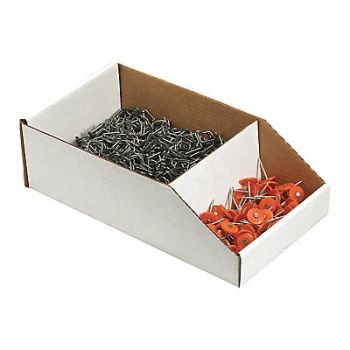 PARTNERS BRAND Corrugated Bin Dividers 4 White PK100, 50LH73