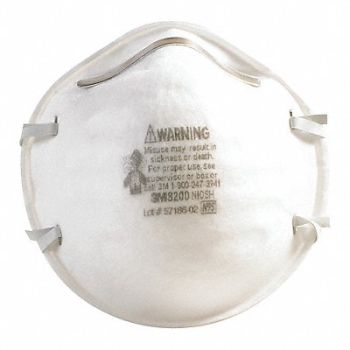3M Dust Respirator 8200 White PK160, 50MD40