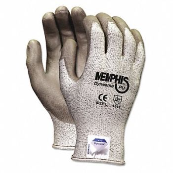 MEMPHIS Polyurethane Gloves X-Large Gray PK2, 50MY12