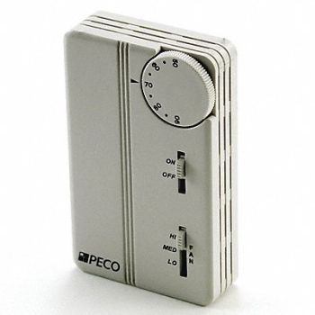 PECO Thermostat On/Off 24-277V 3 SPD Vertical, 50PM70