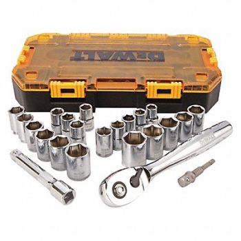 DEWALT Tough Box 1/2 Drive Socket Set, 50XM60