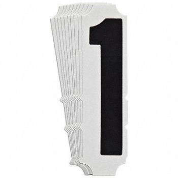 BRADY Numbers and Letters Labels PK 10, 800NE7