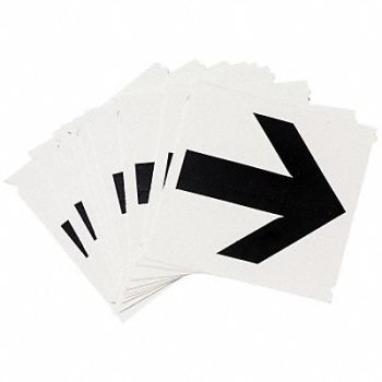 BRADY Numbers and Letters Labels PK 10, 800NF7