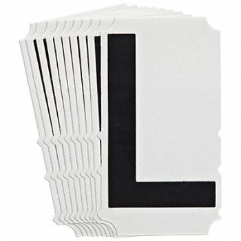 BRADY Numbers and Letters Labels PK 10, 800NG8