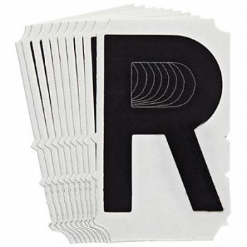BRADY Numbers and Letters Labels PK 10, 800NH5