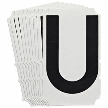 BRADY Numbers and Letters Labels PK 10, 800NH8