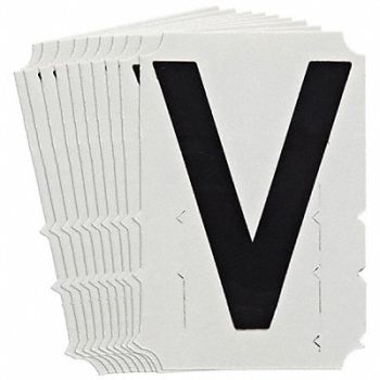 BRADY Numbers and Letters Labels PK 10, 800NH9
